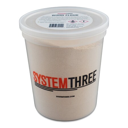 System Three Resins Wood Flour, Quart Tub 3110S16